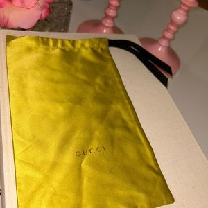 Gucci Green Satin Pouch